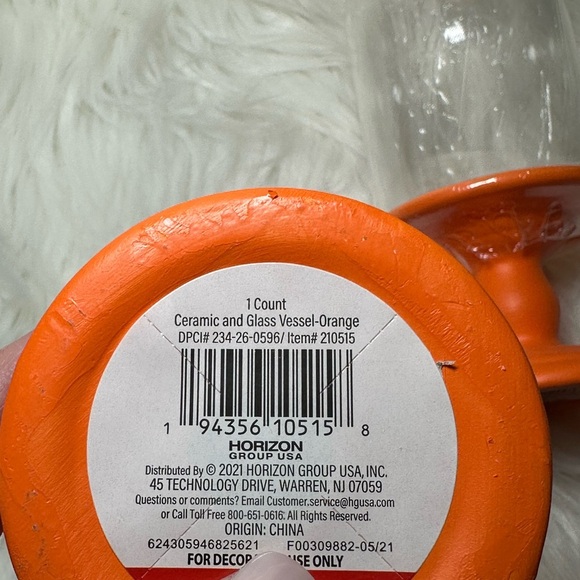 Orange Glass Dome Home Accents - Picture 5 of 5